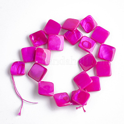 Perle di conchiglia d'acqua dolce dipinte a spruzzo&nbsp;SHEL-T010-06
