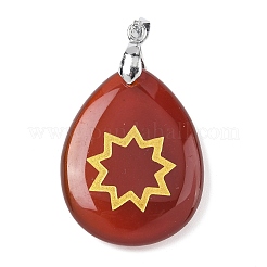 Pendentifs pierres précieuses naturelles mixtes&nbsp;G-F786-09G