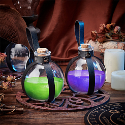 Dunkle Zaubertrankflasche aus Kork&nbsp;AJEW-WH0415-80A