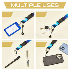 4 pieza de accesorios móviles de cordón de poliéster con temática de cielo estrellado de 4 colores&nbsp;AJEW-HY0002-29