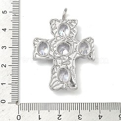 Pendentifs en laiton zircon cubique transparent&nbsp;KK-P349-02P