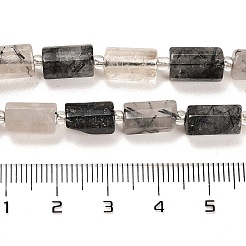 Natur schwarz Rutilquarz Perlen Stränge&nbsp;G-G068-A32-01
