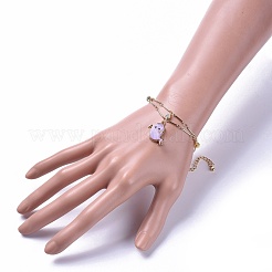 Mehrreihige Charm-Armbänder aus Messing&nbsp;BJEW-JB04499