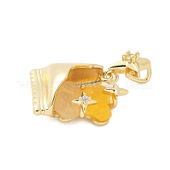 Ottone micro spianare pendenti zirconi&nbsp;KK-S507-13E