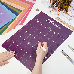 12 feuille de calendrier en papier&nbsp;AJEW-WH0609-456