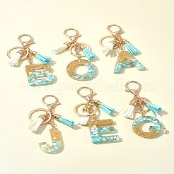 Llaveros colgantes de resina epoxi transparente&nbsp;KEYC-FS00022-20