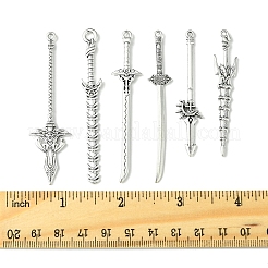 Pendenti grandi in lega di stile tibetano da 60 pz 6 stili&nbsp;TIBEP-FS0001-25