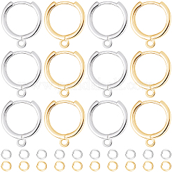 Risultati dell'orecchino a cerchio huggie in ottone da 20 pz 2 colori&nbsp;KK-BBC0021-38