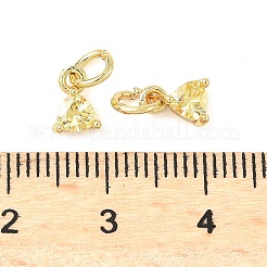 Ottone micro spianare pendenti zirconi&nbsp;KK-I355-14G