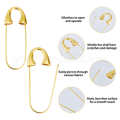 10 épingle de sûreté en laiton&nbsp;KK-HS0002-18