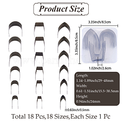 18 unidad de cortador de punzón para extremos de cinturones de cuero de acero inoxidable&nbsp;TOOL-CL0001-05