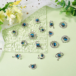 16 stücke 4 stile legierung strass anhänger&nbsp;FIND-TA0011-19