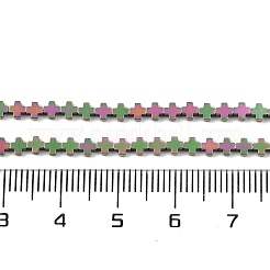 Fili di perline di ematite sintetica non magnetica elettrolitica&nbsp;G-J211-A04-01