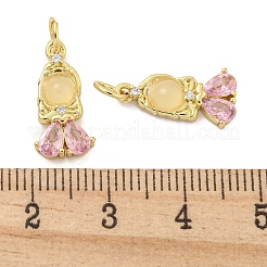 Natürliche weiße Jade-Gril-Anhänger&nbsp;KK-Q814-21G-01