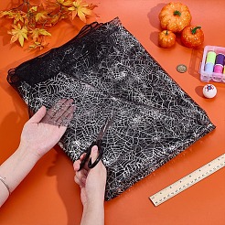 Polyesterstoff mit Spinnennetzmuster&nbsp;DIY-WH0671-114