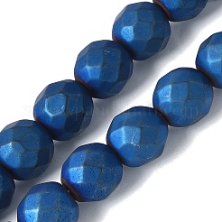Fili di perline di ematite sintetica non magnetica elettrolitica&nbsp;G-S382-01A