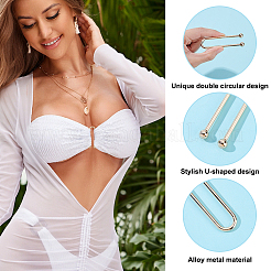 10 pince à bikini en alliage.&nbsp;FIND-NB0006-83G