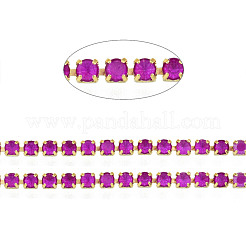 Chaînes en laiton avec strass&nbsp;CHC-N017-003B-B07