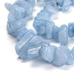 Gefärbte natürliche Aquamarin Perlen Stränge&nbsp;G-G011-12