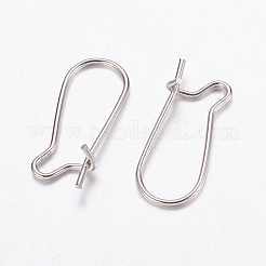 Pendientes de aro de latón fornituras alambres de oreja de riñón&nbsp;EC221-1