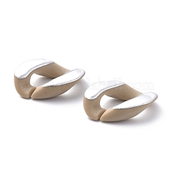 Anelli di collegamento in acrilico placcato&nbsp;FIND-D028-01A-03