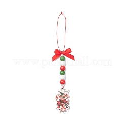 4 pz decorazioni pendenti in legno natalizie&nbsp;HJEW-JM04477