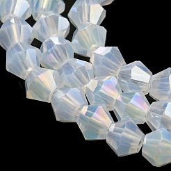 Nachahmung Jade galvanisieren Glasperlen Stränge&nbsp;LS-EGLA-A039-J2mm-B05