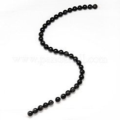 Aa grade perles rondes obsidienne naturelle brins&nbsp;X-G-L275-03-10mm