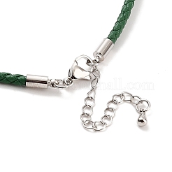 Fabrication de bracelets ronds tressés en simili cuir&nbsp;BJEW-H610-01P-16