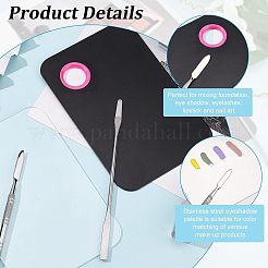 Paleta de acrílico y acero inoxidable 410 y 430 y espátula de paleta de cuchara de doble cabeza varilla de palo&nbsp;MRMJ-FG0001-12