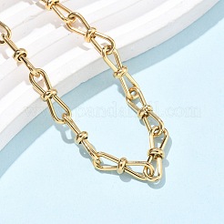 Fußkettchen aus 304er Edelstahl mit Schleife für Damen&nbsp;AJEW-U025-02G