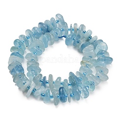 Natürliche Aquamarin Perlen Stränge&nbsp;G-Z124-A03-01