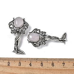 Engel Messing natürliche Rosenquarz Anhänger&nbsp;KK-D361-02AS-19