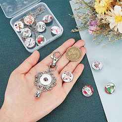 DIY-Sets zur Herstellung von Halsketten mit halbrundem Anhänger&nbsp;DIY-SC0019-99G