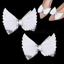 2 Stück Schuhschnallenclips aus Polyester&nbsp;AJEW-GA0008-86A