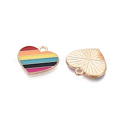 Colgantes de esmalte de aleación de orgullo de color arcoíris&nbsp;ENAM-K067-16