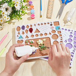 Modèle de quilling en papier de forme géométrique&nbsp;DIY-NB0010-77