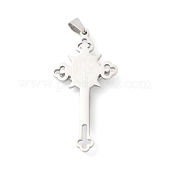 Grands pendentifs en acier inoxydable 304 anti-ternissement&nbsp;STAS-D052-03P
