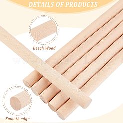 Buchenholzstäbe&nbsp;LS-DIY-WH0325-96H