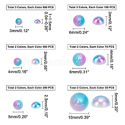 Cabochons aus ABS-Kunststoff und Acryl-Imitationsperlen&nbsp;SACR-PH0006-06