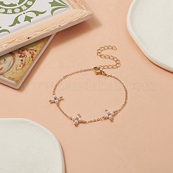 Armband mit Muschelperlen und Kreuzgliedern&nbsp;BJEW-JB09313