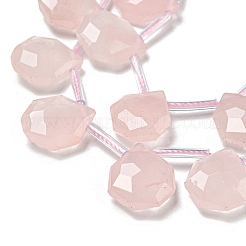 Natürlichen Rosenquarz Perlen Stränge&nbsp;G-P544-C06-01