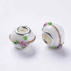 Handgefertigte Goldsand lampwork europäischen Perlen&nbsp;LAMP-S193-015