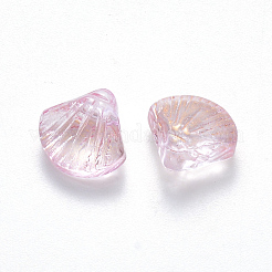 Perle di vetro verniciate a spruzzo trasparente&nbsp;GLAA-T016-04B