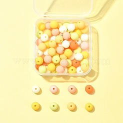 70 Stück gummierte Acrylperlen&nbsp;MACR-FS0001-71D