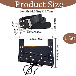 Pelle PU con guaina da scherma in lega&nbsp;AJEW-WH0419-04B