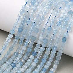Natürliche Aquamarin Perlen Stränge&nbsp;LS-G-P629-C01-01