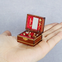 Holz Schmuckschatulle Miniatur Ornamente&nbsp;PW-WG326D2-01