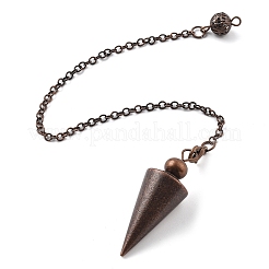 Pendolo da rabdomanzia in ottone pendenti a cono a punta grande&nbsp;KK-H491-04