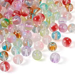 120pcs 8 Farben transparente Glasperlen&nbsp;GLAA-CW0001-05
